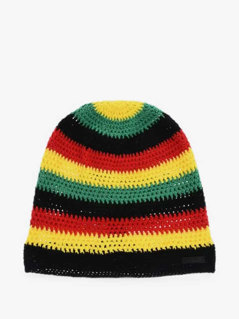 DSQUARED2 bonnet rayé en crochet 