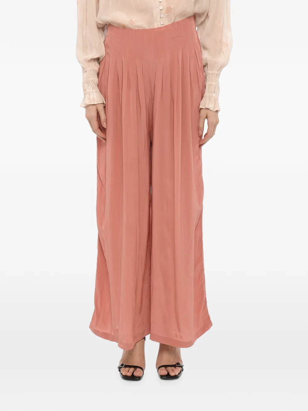 AllSaints Hezzy pleated trousers - Rosa