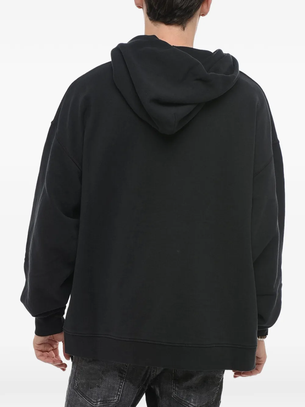 DSQUARED2 logo-print hoodie Zwart