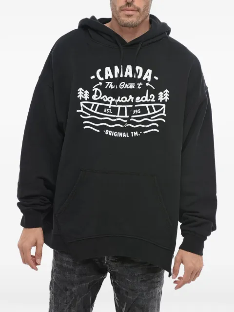 DSQUARED2 logo-print hoodie