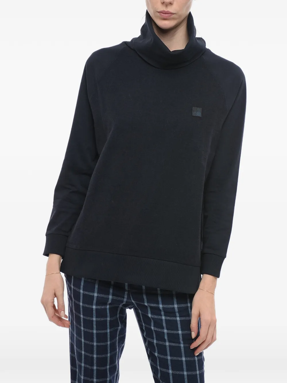 Woolrich logo-patch sweater - Blau