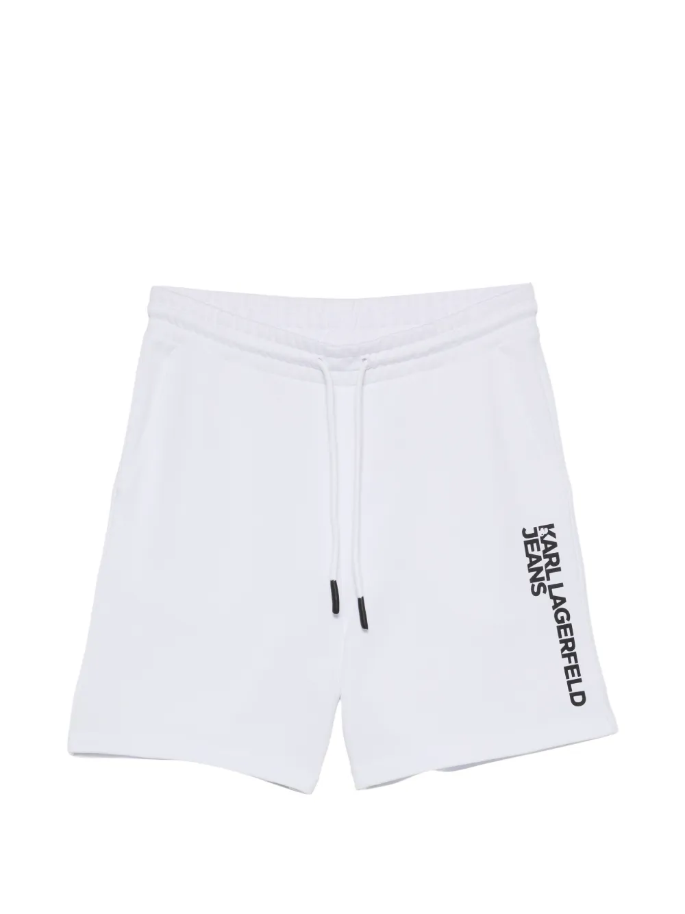 Karl Lagerfeld Jeans logo-print drawstring shorts - Bianco