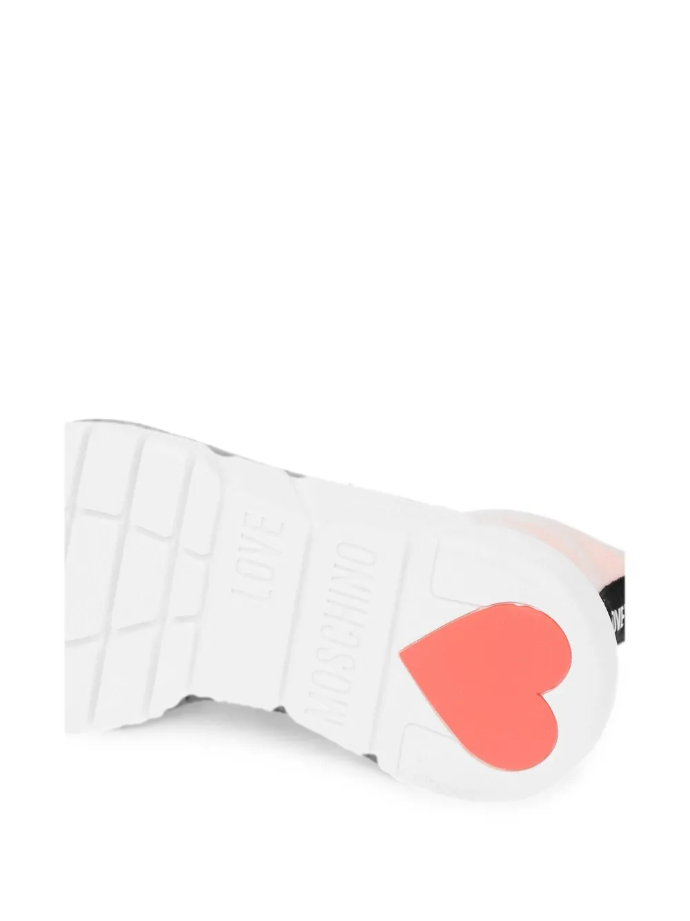 Moschino logo-print high-top sneakers Roze