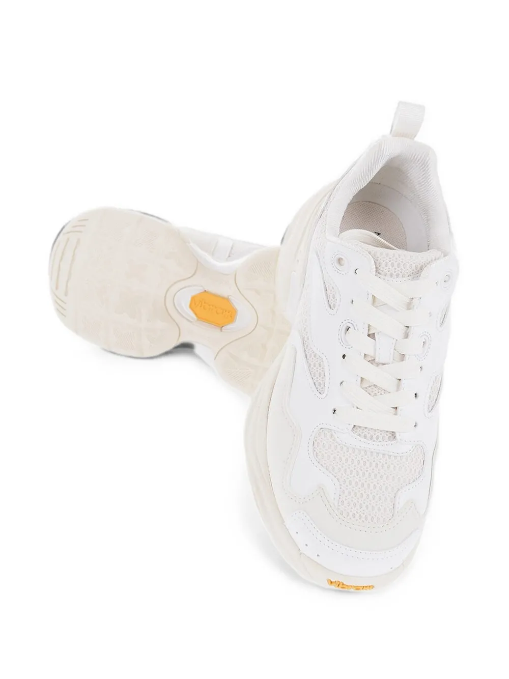 Neil Barrett Croquis mesh-panel sneakers Wit