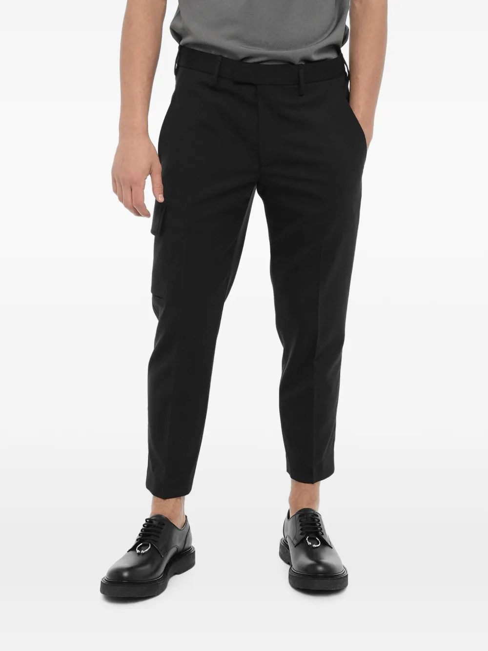 Neil Barrett skinny-fit belt-loop cargo pants - Schwarz