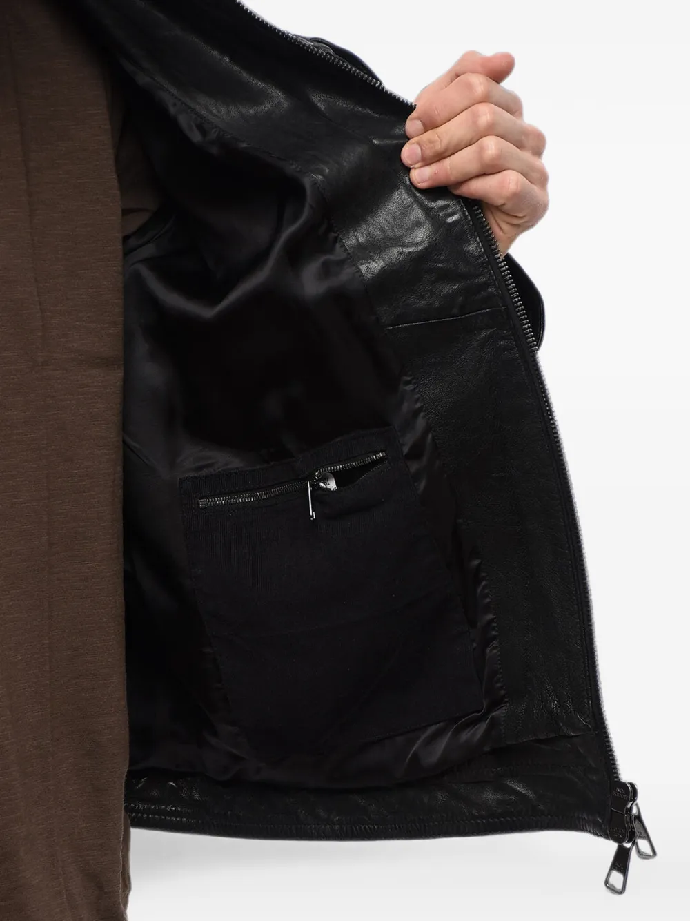 Neil Barrett multi-pocket Leather Jacket | Black | FARFETCH