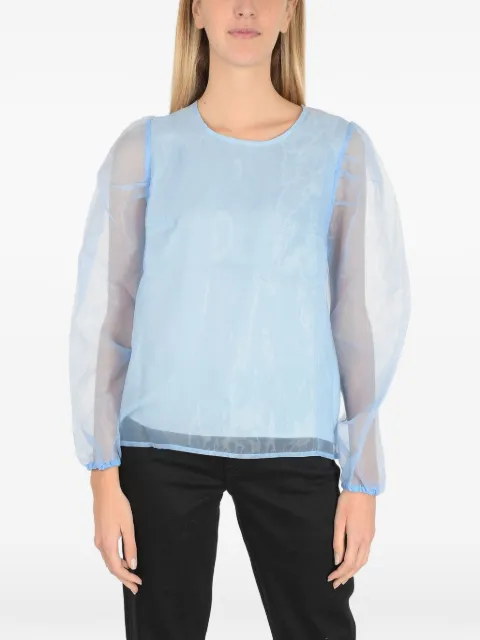 Baum Und Pferdgarten sheer puff-sleeve blouse