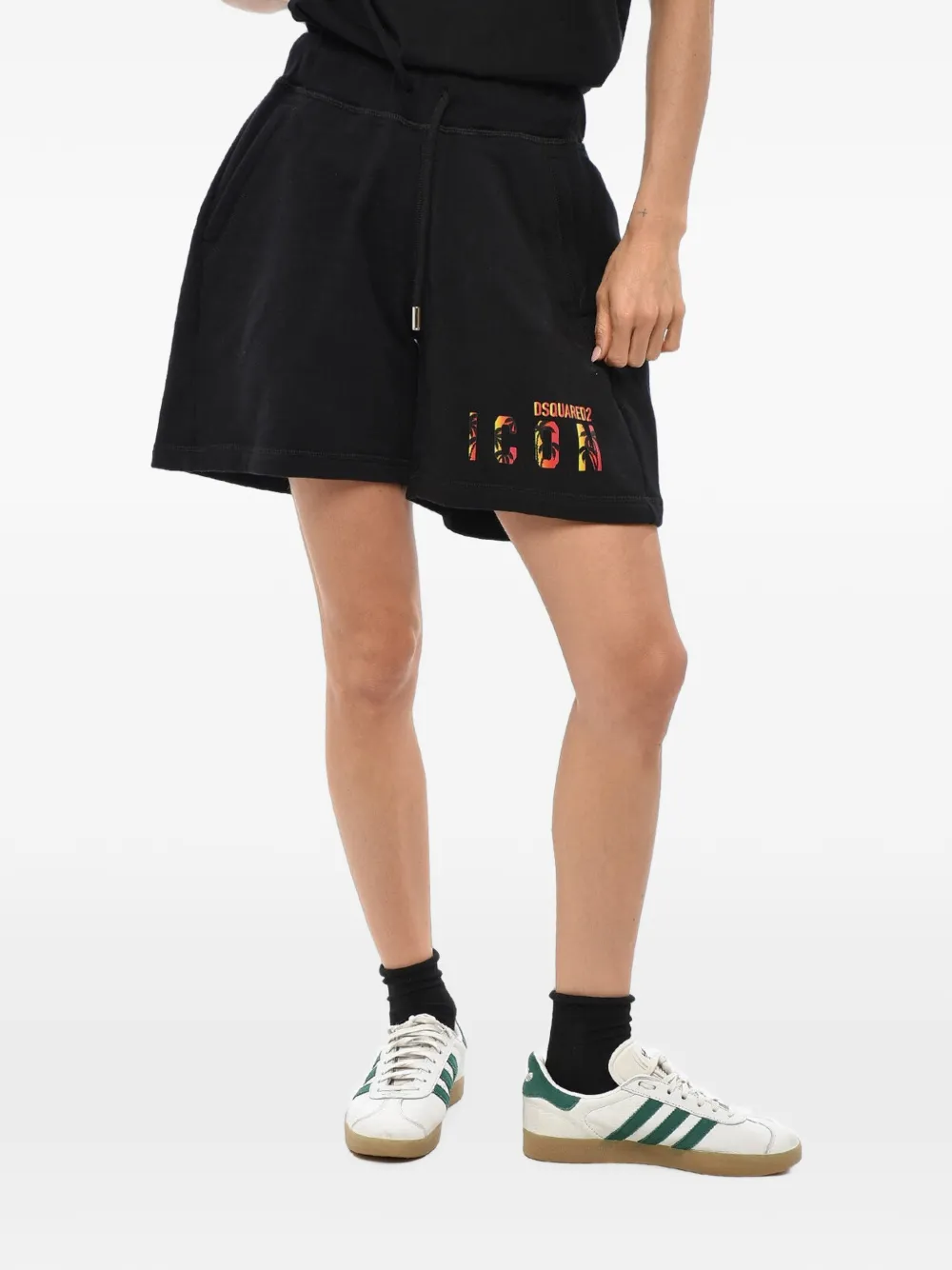 DSQUARED2 Icon Sunset logo-print shorts - Black