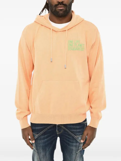 DSQUARED2 embroidered-logo hoodie