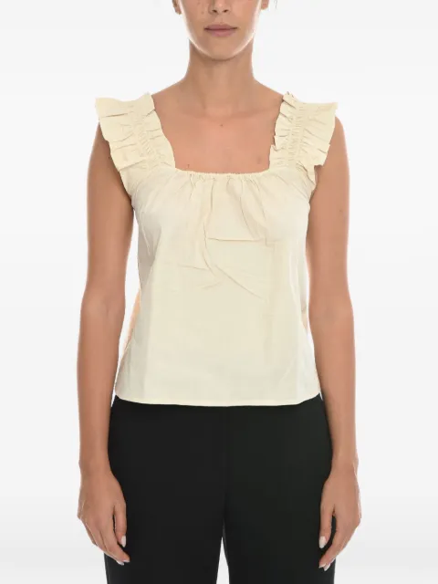 SAMSOE SAMSOE ruffled square-neck blouse