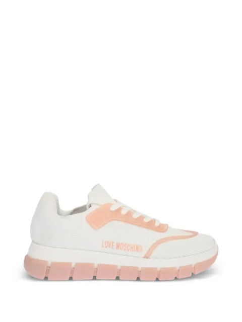 Moschino perforated panelled sneakers