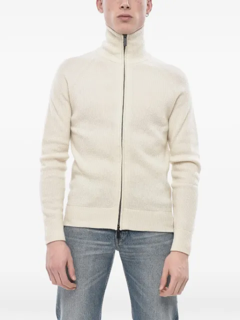 Paolo Pecora ribbed-knit zip-fastening cardigan