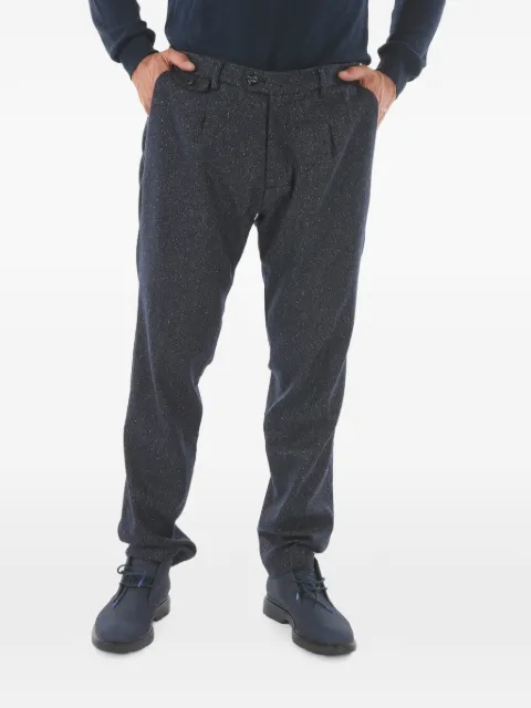 Cruna herringbone pleated trousers