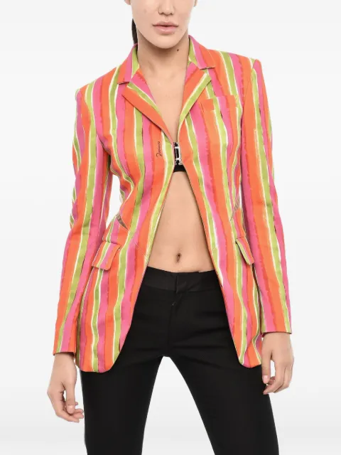 DSQUARED2 striped cut-out blazer