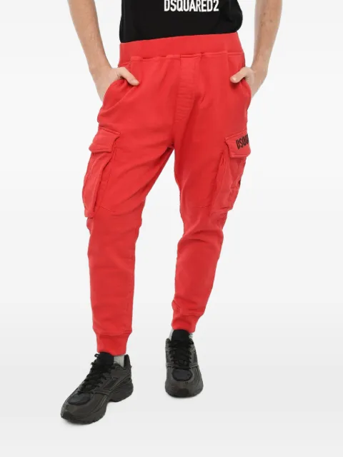 DSQUARED2 pantalon cargo à taille élastiquée