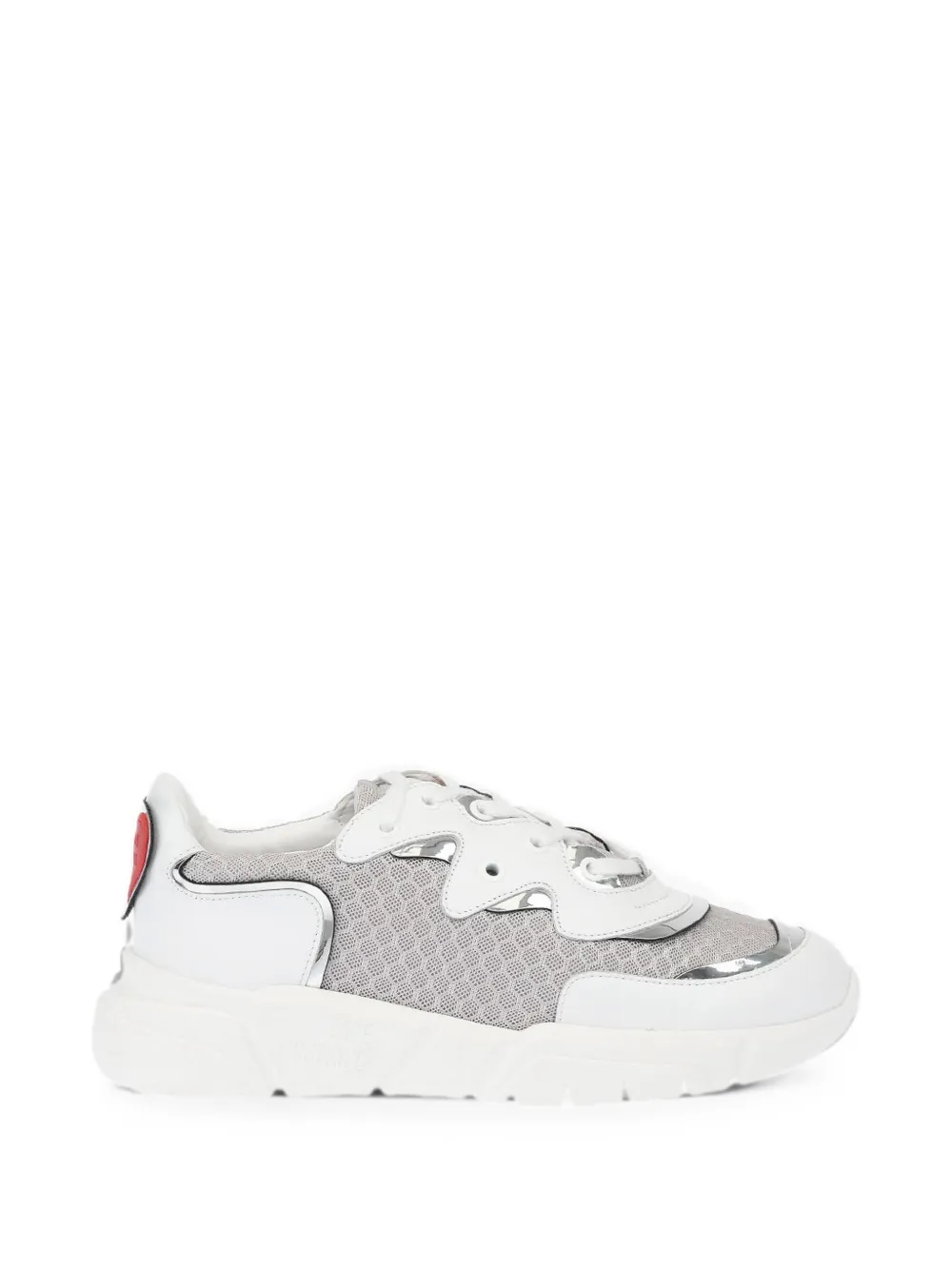 Moschino heart-detail sneakers Wit