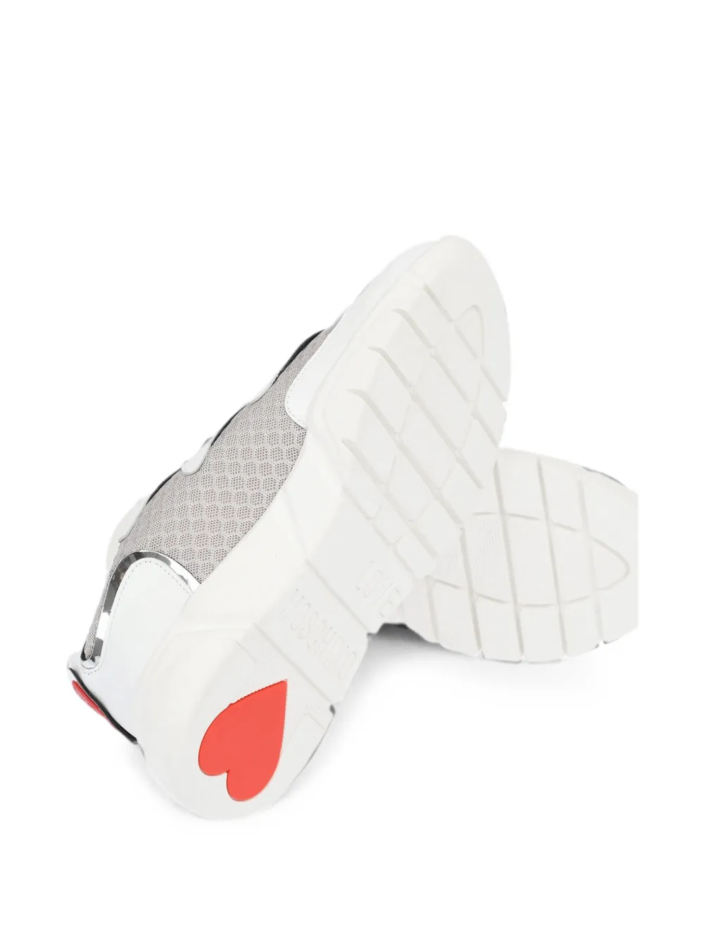 Moschino heart-detail sneakers Wit