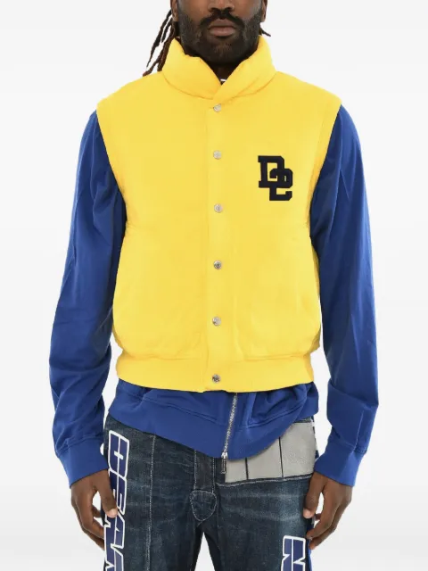 DSQUARED2 monogram-embroidered sleeveless gilet