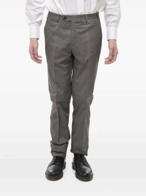 Corneliani belt-loop pressed-crease trousers
