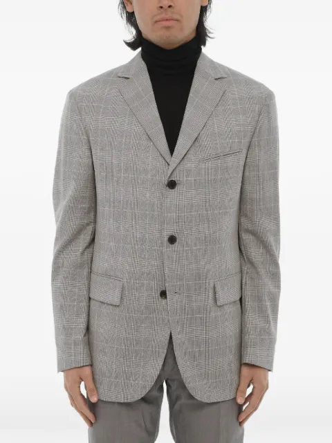 Corneliani checked single-breasted jacket