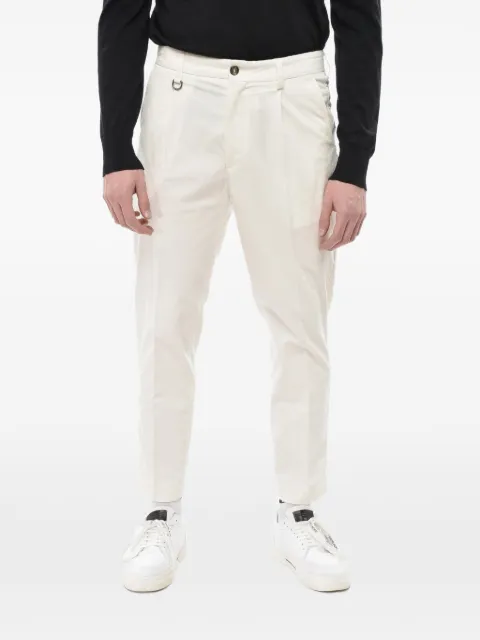 Paolo Pecora Duomo pleated-detailing velour trousers