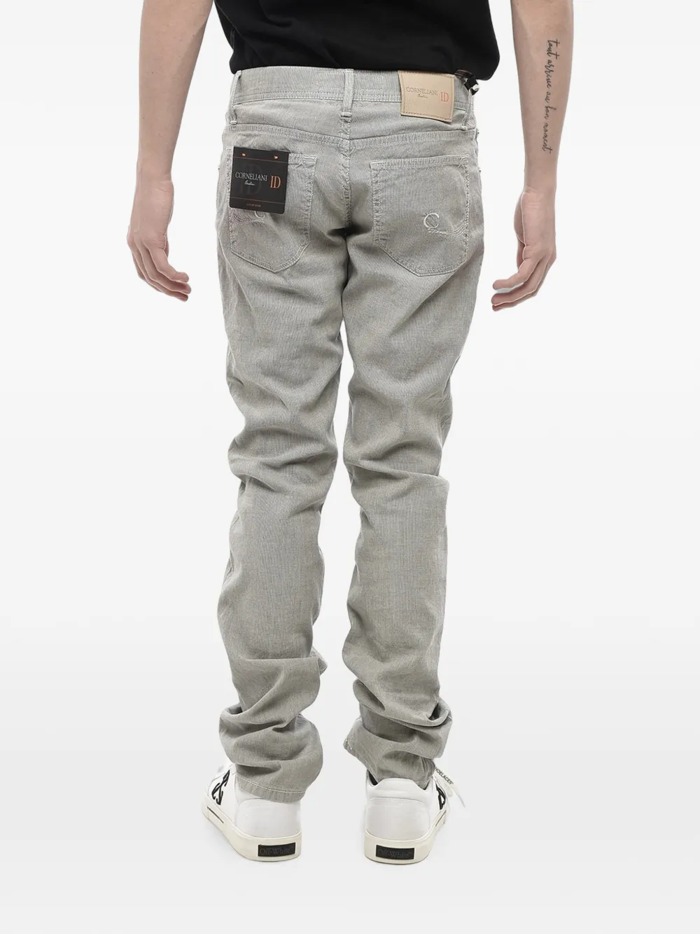 Corneliani Geribbelde broek met vijf zakken Grijs