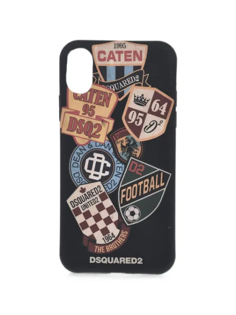 DSQUARED2 logo-print iPhone X case