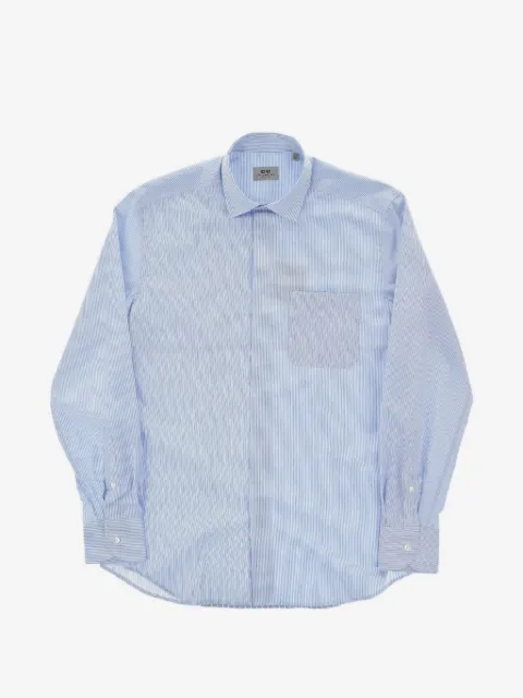 Corneliani camisa a rayas con bolsillo en el pecho