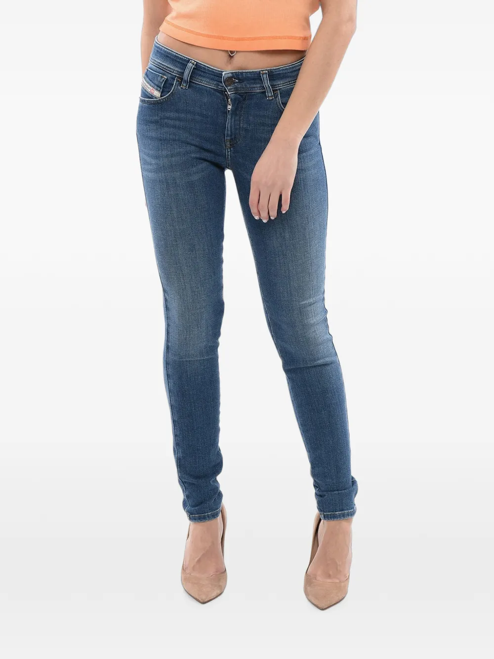 Diesel Slandy super skinny-fit jeans - Blau