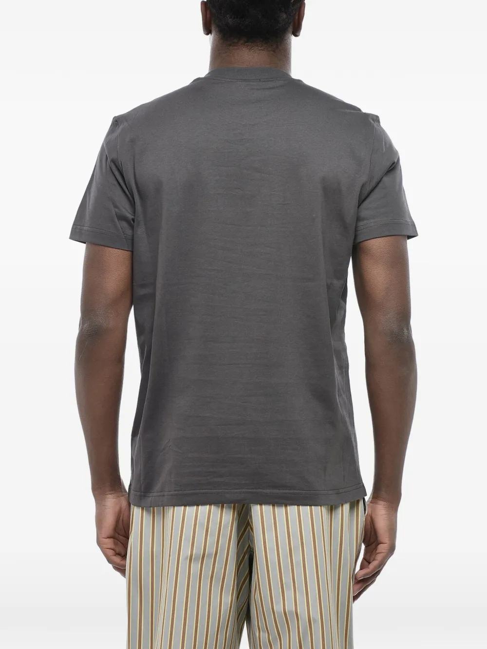 Diesel embossed-logo T-shirt Grijs
