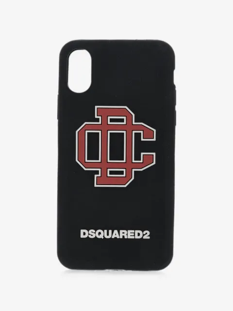 DSQUARED2 logo-print iPhone X cover
