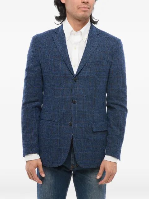 Corneliani checked single-breasted blazer