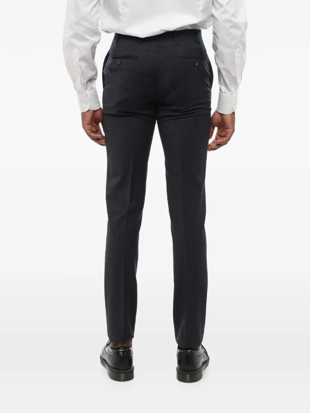 Corneliani Academy pinstripe trousers Blauw