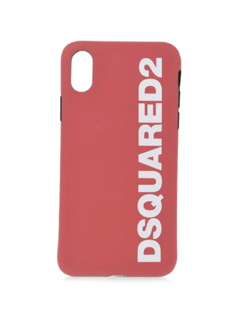 DSQUARED2 logo-print iPhone X case
