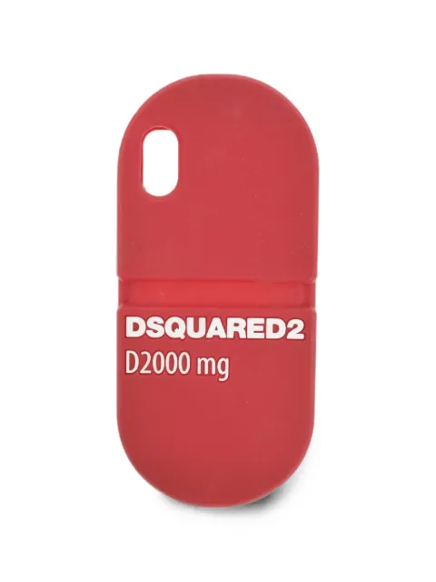 DSQUARED2 iPhone 9 pill-shape logo-print phone case