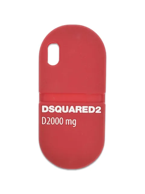 DSQUARED2 iPhone 9 pill-shape logo-print phone case