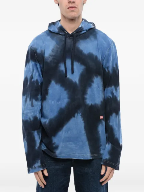 Diesel tie-dye effect hoodie