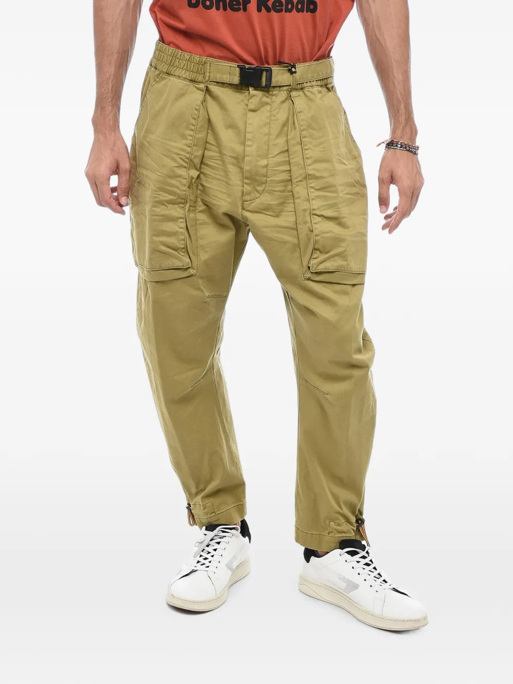 DSQUARED2 multi-pocketed belted cargo pants - Nude