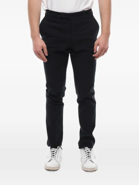 Corneliani flat-front chino trousers