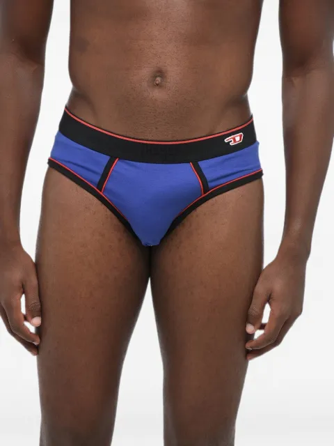 Diesel stretch-design contrast-trim briefs