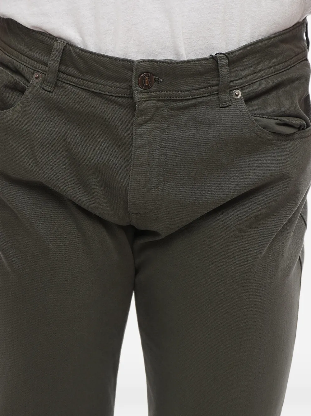 Corneliani Five-pocket Trousers In 그린