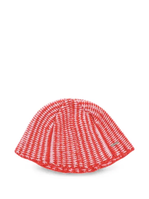 DSQUARED2 bicolour chunky-knit beanie hat