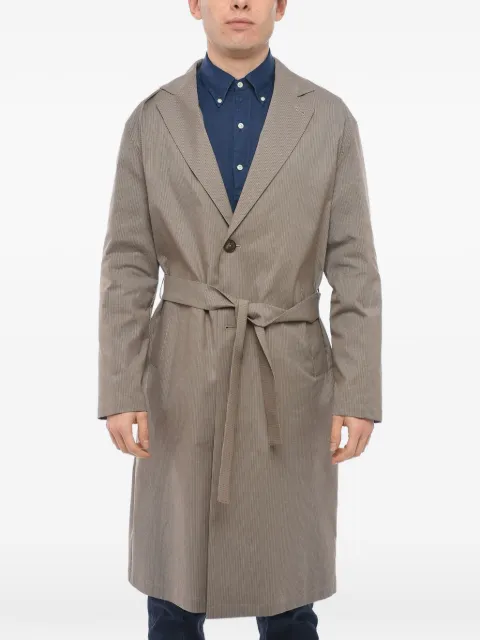 Hevo Cisternino herringbone-pattern trench coat