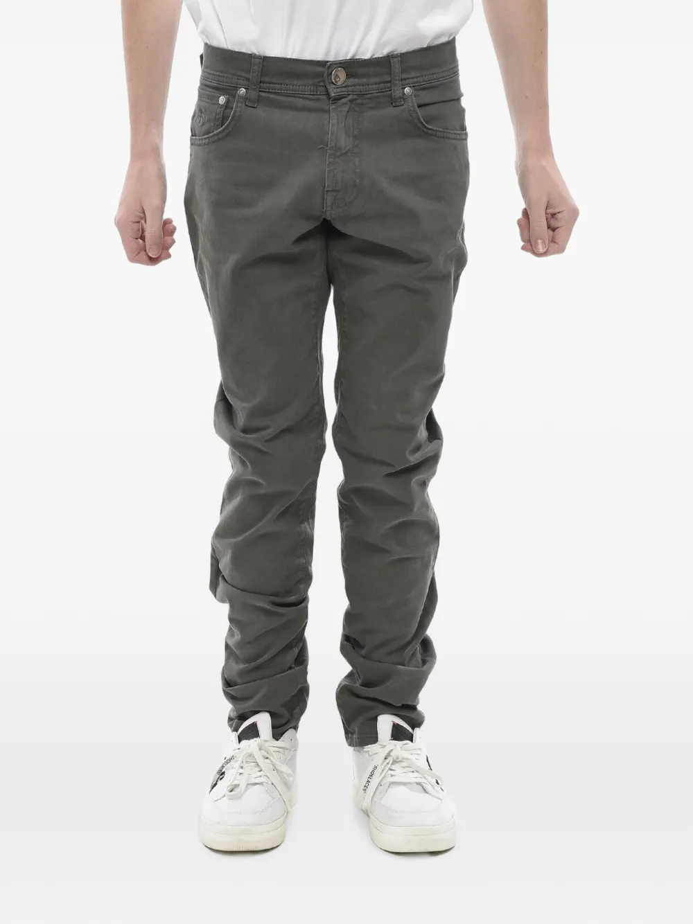 Corneliani five-pocket trousers | verde | Image 1
