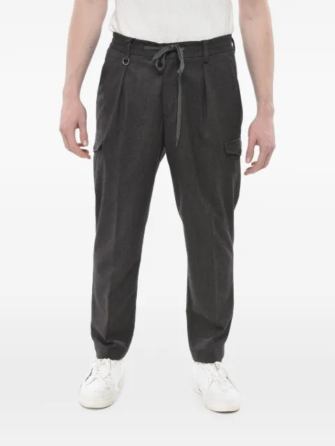 Paolo Pecora pleated-detailing drawstring-fastening tailored-design trousers