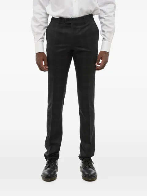 Corneliani pantalones District Check de lana