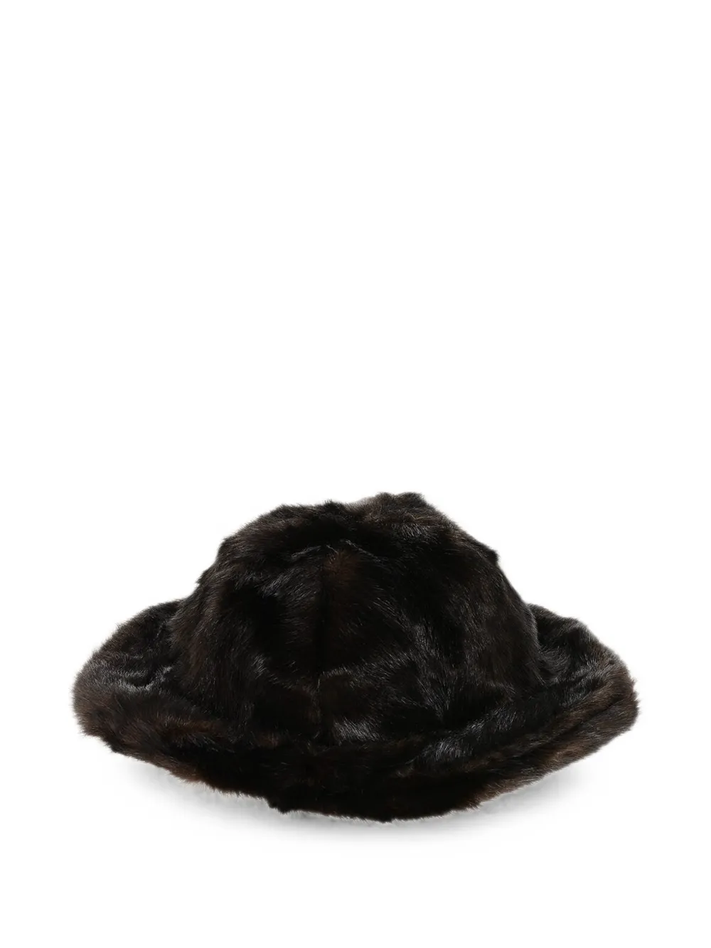 DSQUARED2 faux-fur bucket hat - Braun