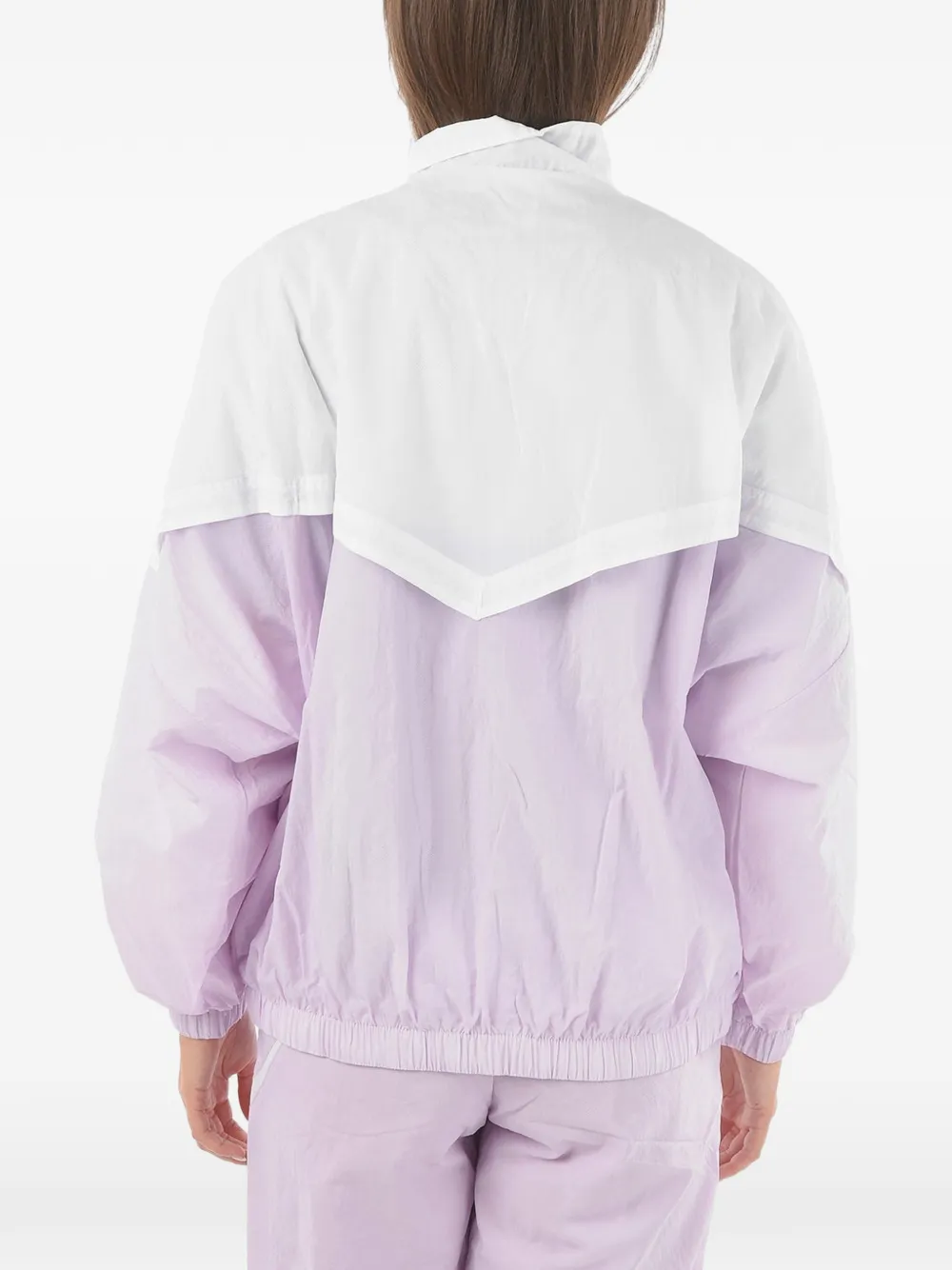 Nike logo-embroidered zip-up jacket Wit