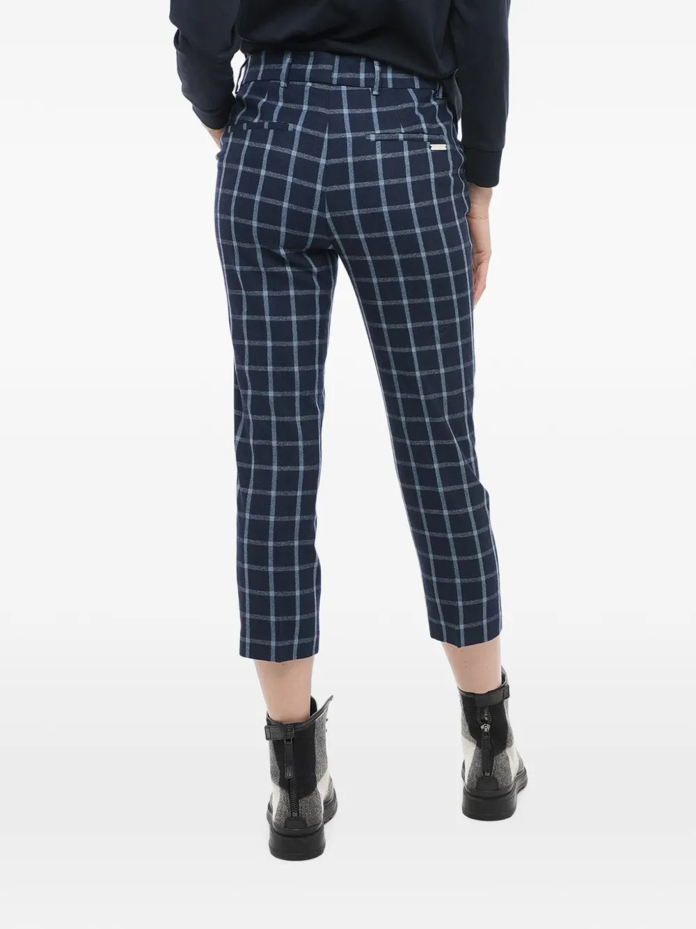 Woolrich checked trousers Blauw