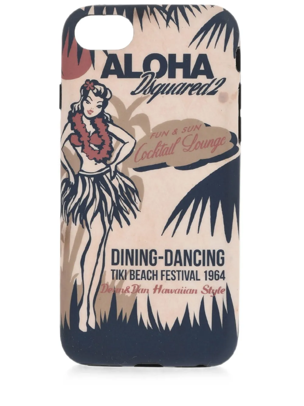 Dsquared2 Logo-print Iphone 8 Plus Case In Neutrals